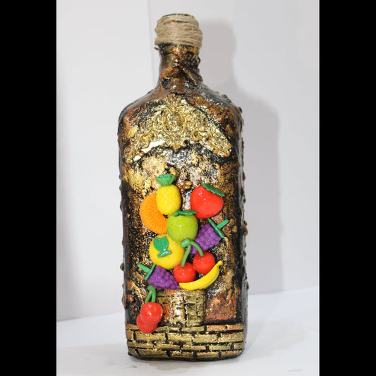 Handmade Clay Art Bottle