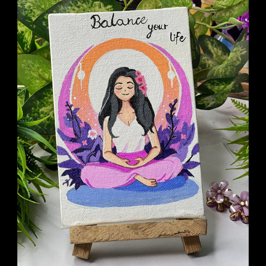 Handmade Acrylic Canvas Tabletop