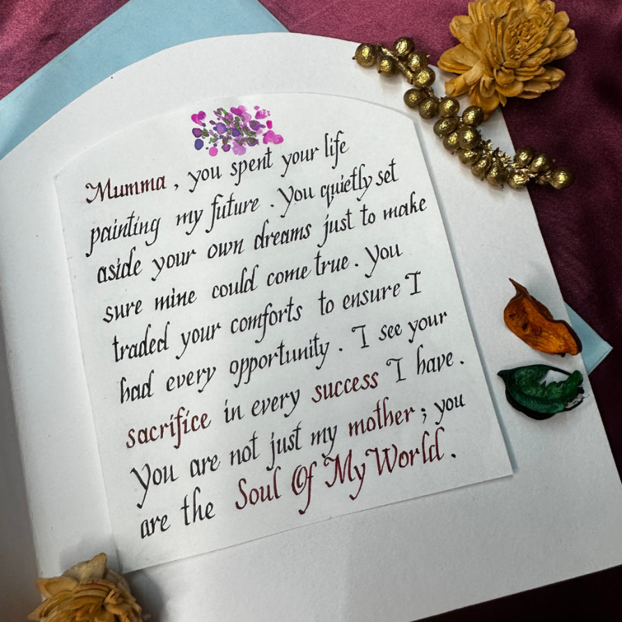 Handmade Watercolor Bliss Card