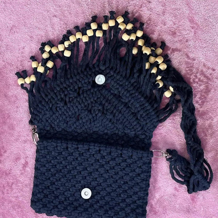Handmade Cotton Macrame Sling Bag
