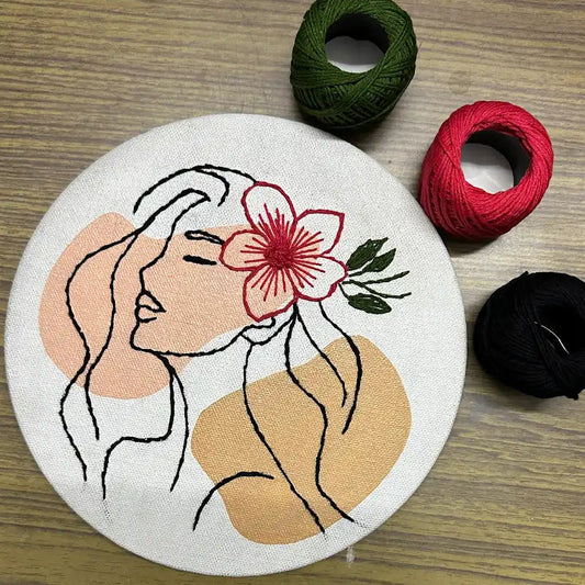 Handmade Thread Embroidery Canvas