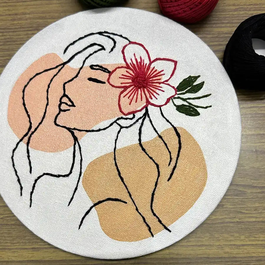 Handmade Thread Embroidery Canvas