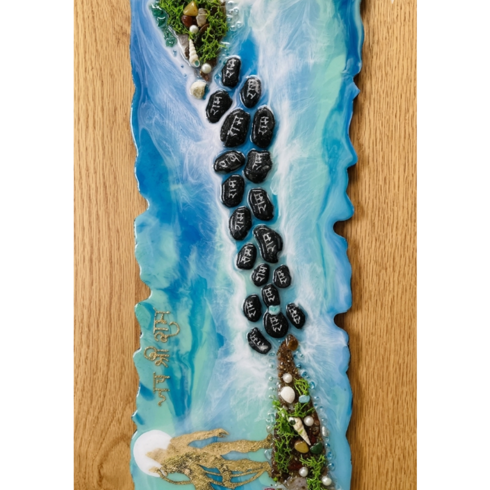 Handmade Resin Devotional Wall Art