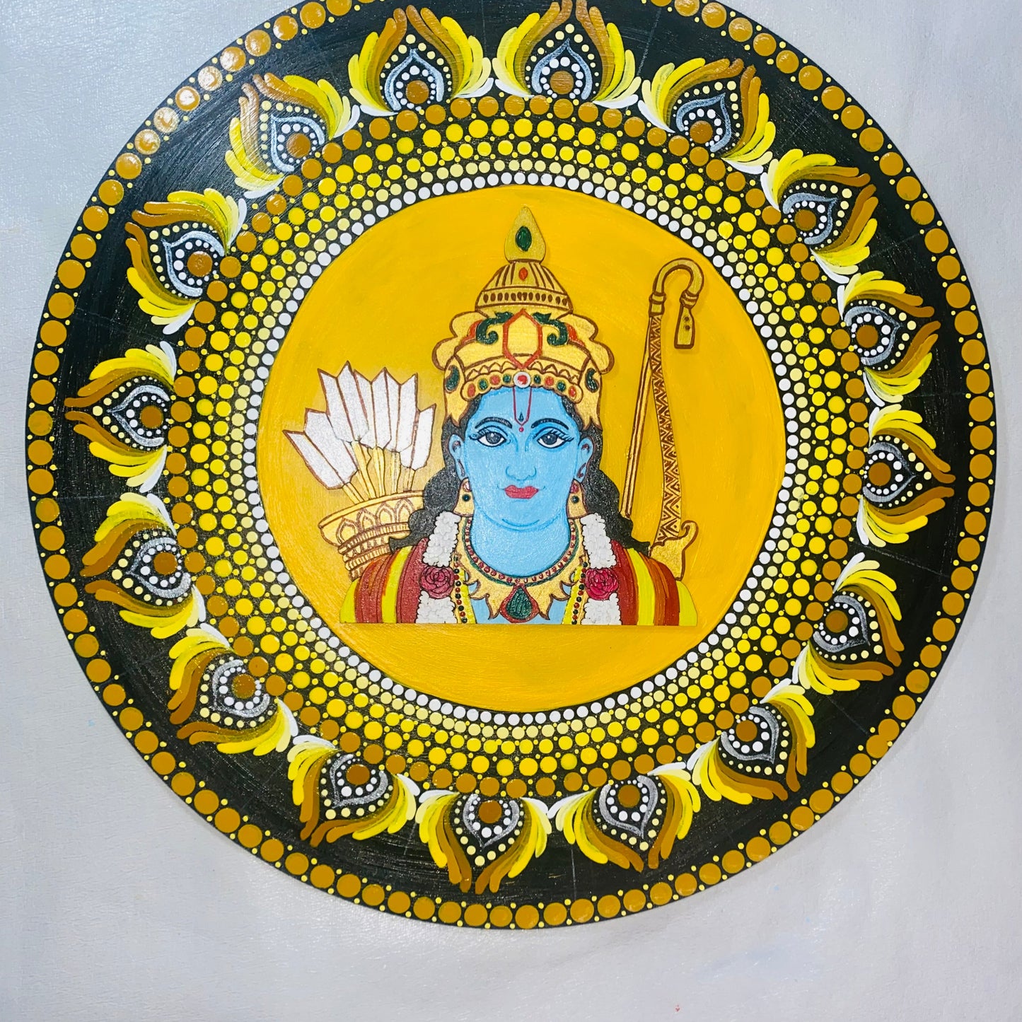 Handmade MDF Mandala Wall Artwork