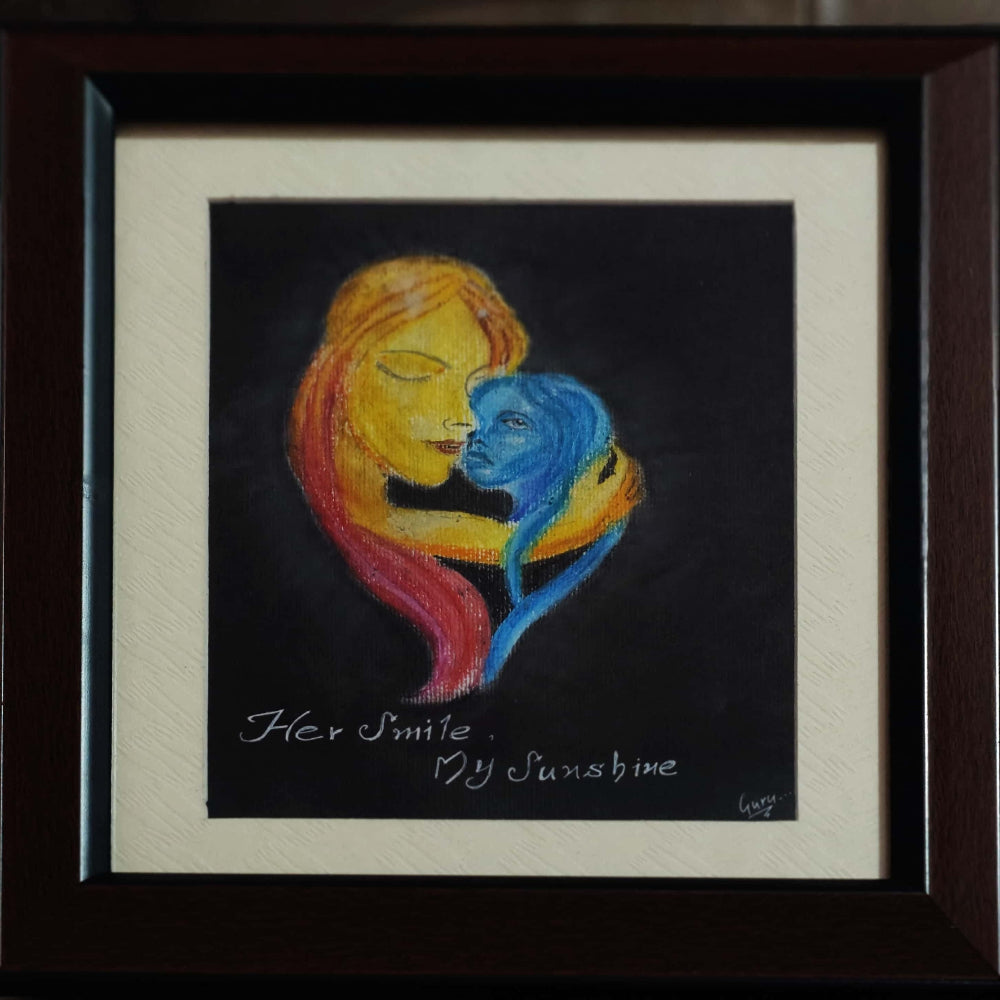Handmade Framed Mother Artwork