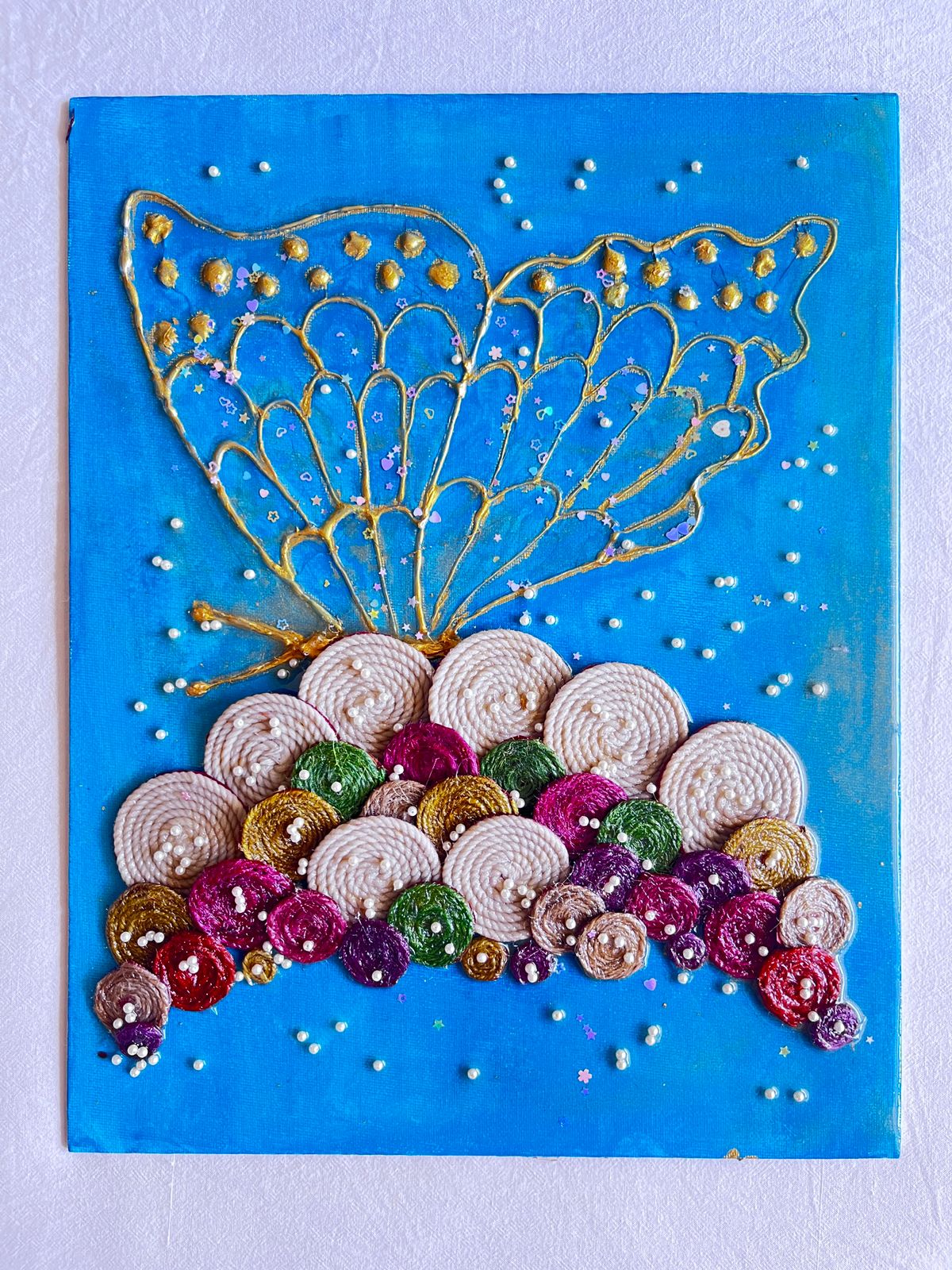 Handmade Resin Butterfly Art