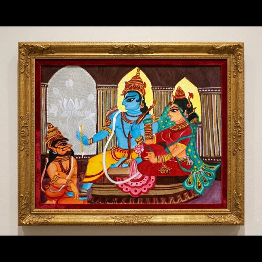 Handmade Ram Darbar Artwork