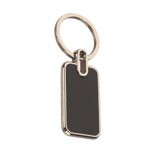 Rectangle Metal Key Chain - Black