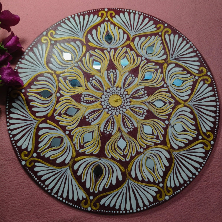 Handmade MDF Mandala Wall Art