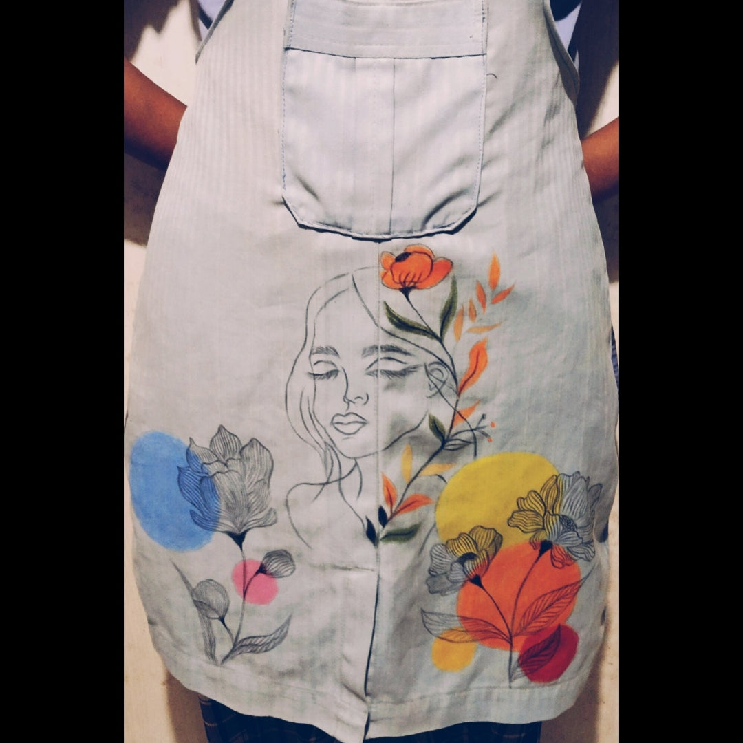 Handmade Fabric Art Apron