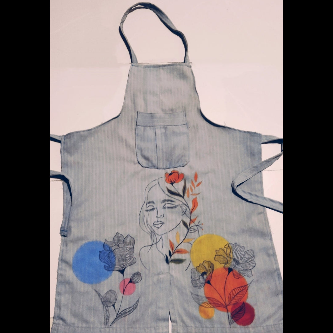 Handmade Fabric Art Apron