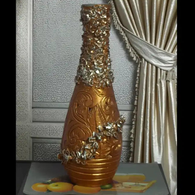 Handmade Floral Stone Vase