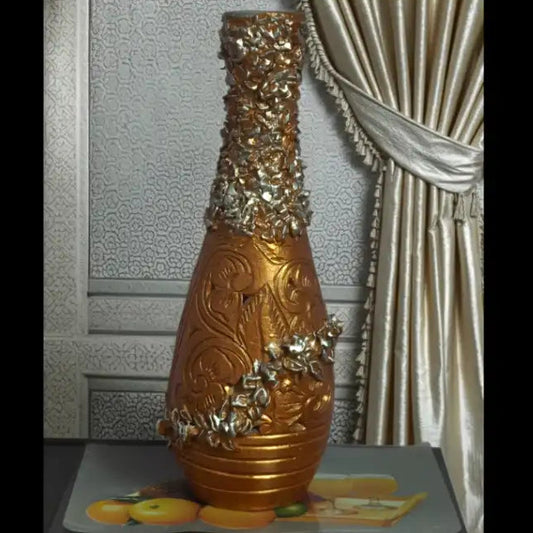 Handmade Floral Stone Vase
