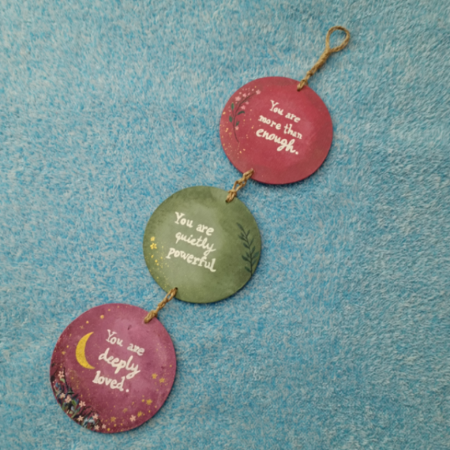 Handmade MDF Affirmation Hanging