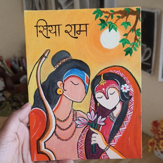 Handmade Siya Ram Canvas