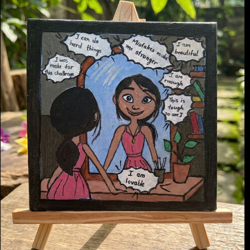 Handmade Acrylic Affirmation Canvas