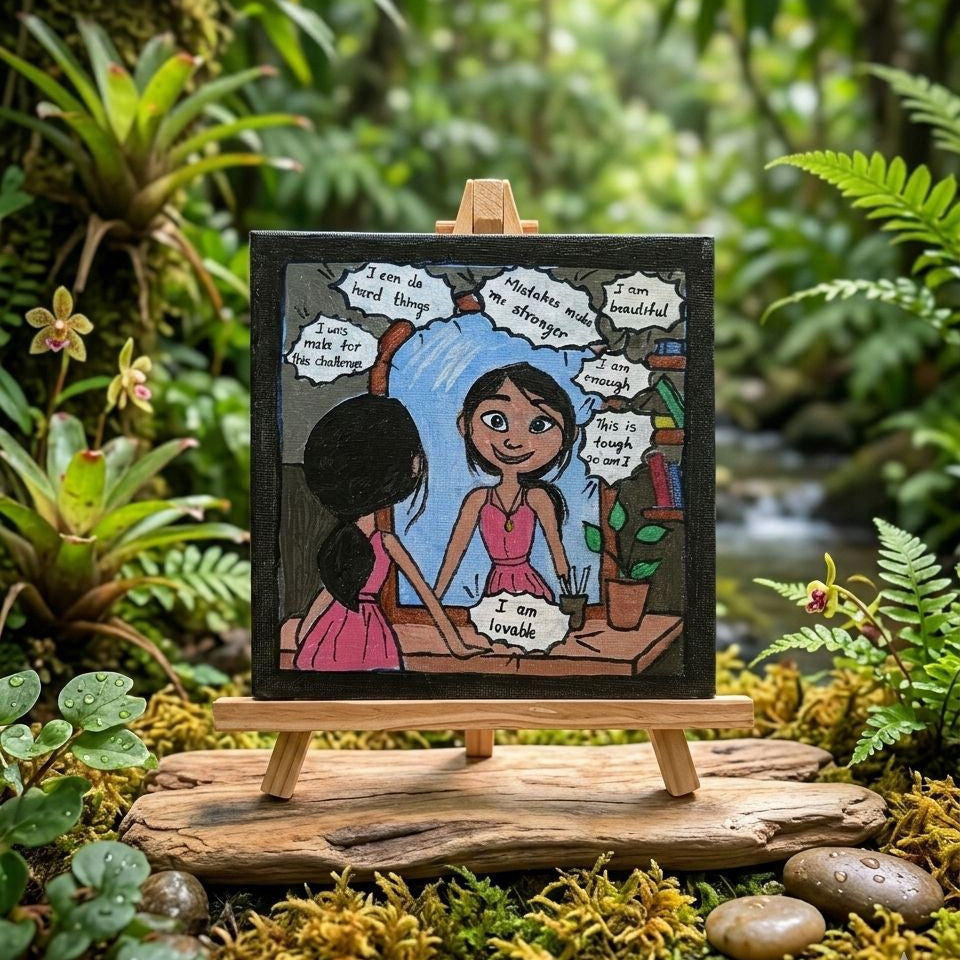 Handmade Acrylic Affirmation Canvas