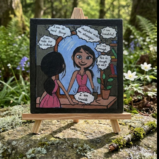 Handmade Acrylic Affirmation Canvas