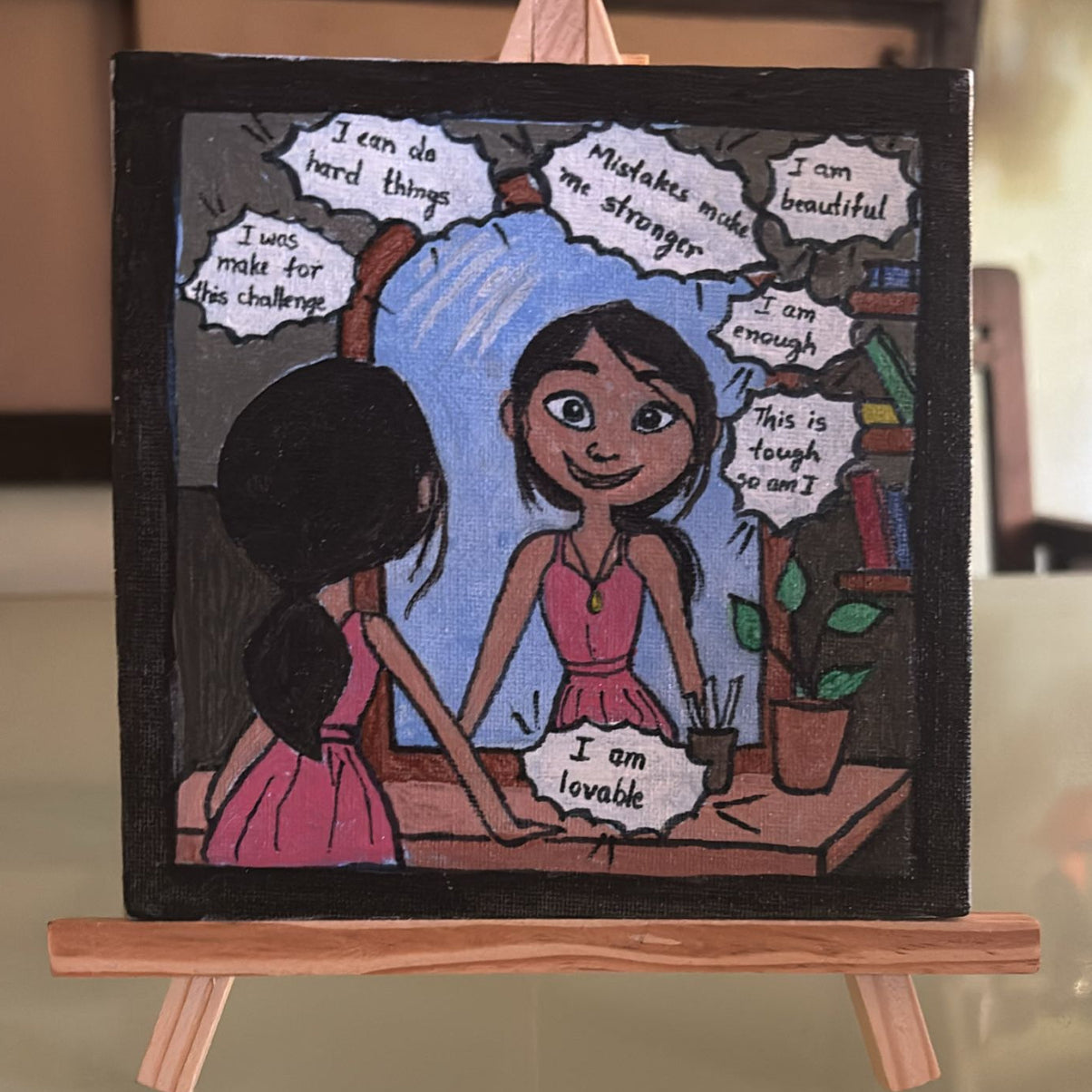 Handmade Acrylic Affirmation Canvas