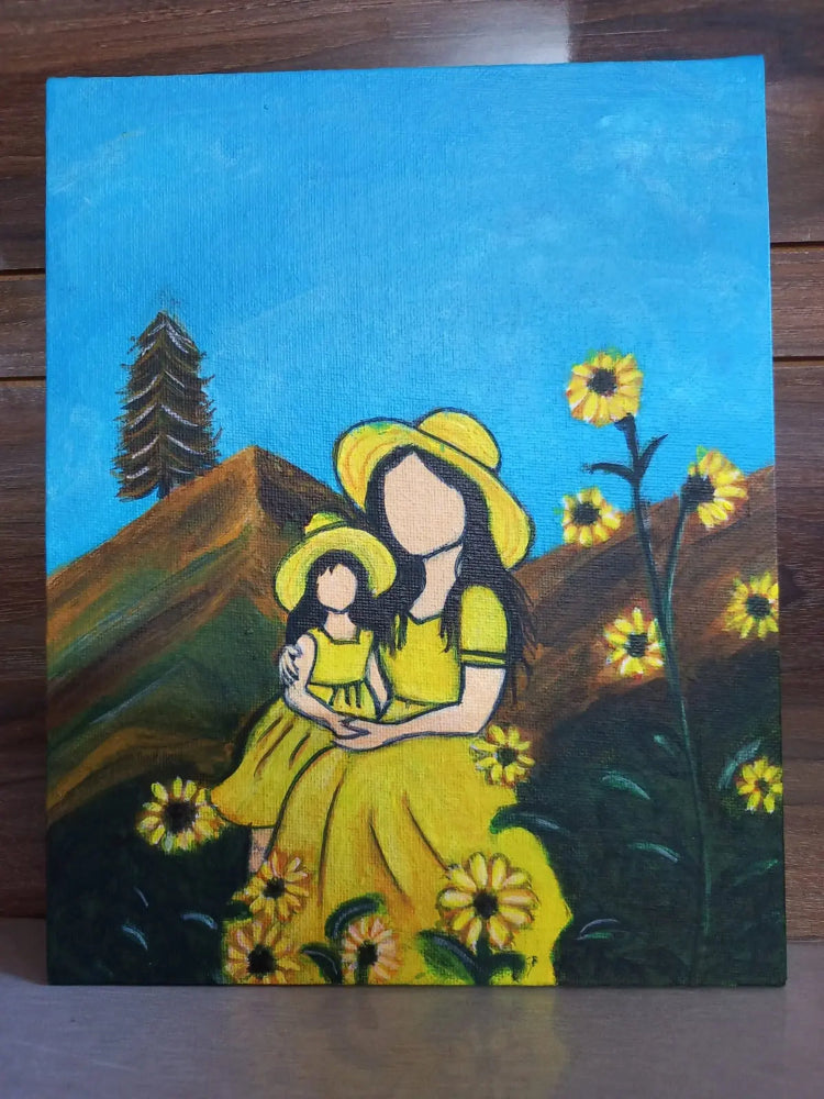 Handmade Acrylic Mother Artwork