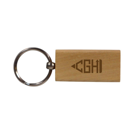 Wooden Key Chain - Brown - Small