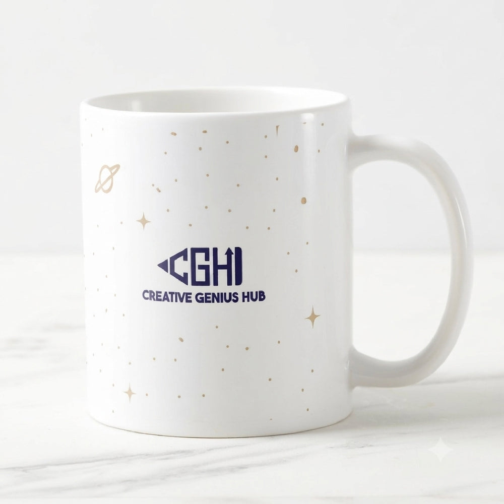 Creative Genius In Progress Sublimation Mug - White - Design 2