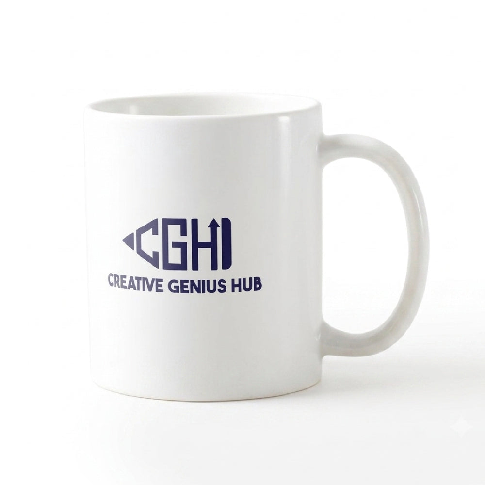 Creative Genius In Progress Sublimation Mug - White - Design 1