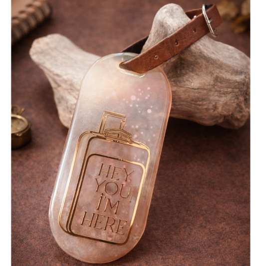 Handmade Resin Travel Tag