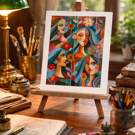 Handmade Oil Canvas Portrait