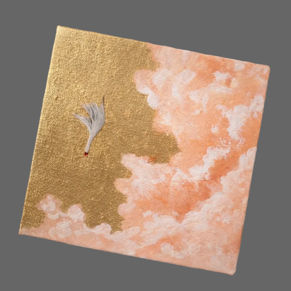Handmade Gold Foil Canvas
