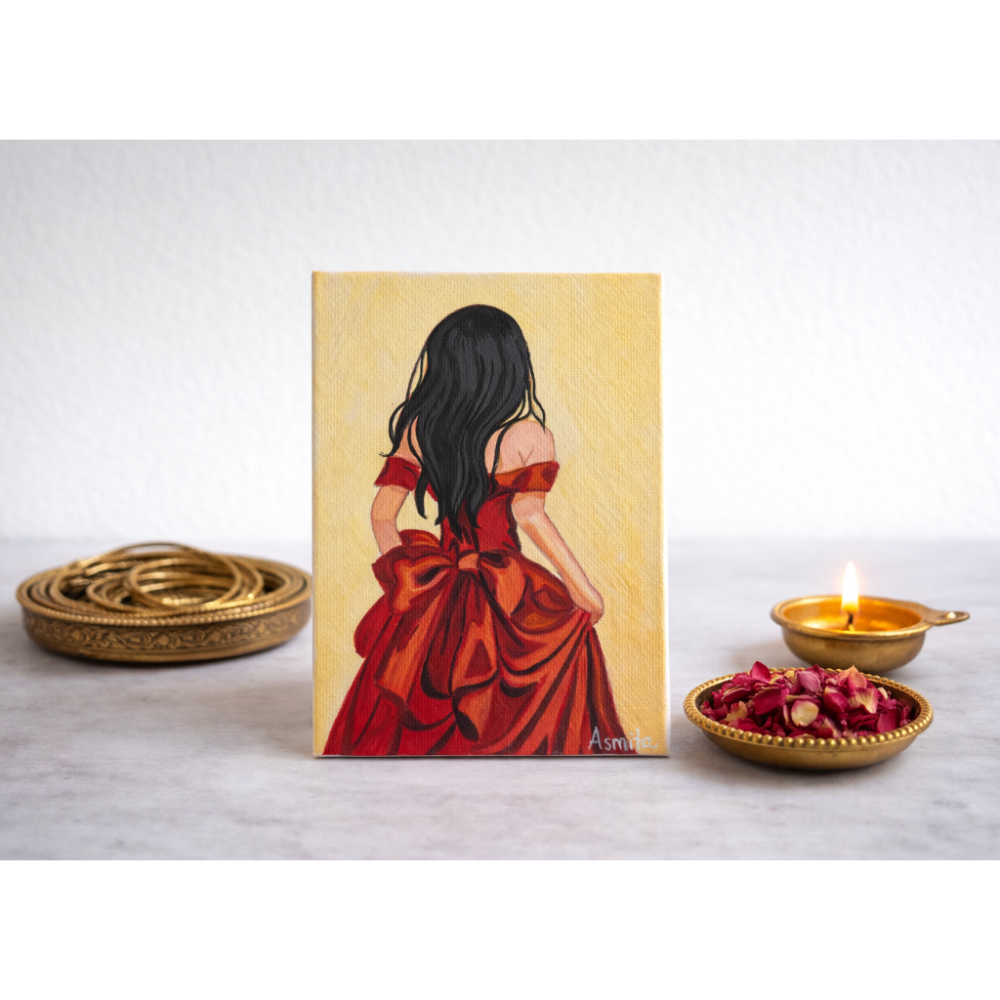 Handmade Acrylic Canvas Mini Art