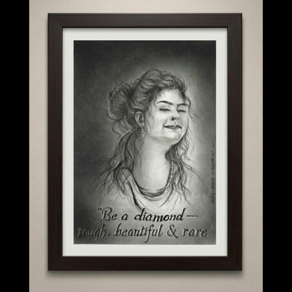 Handmade Charcoal Mini Wall Art