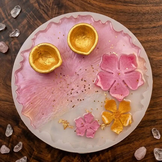 Handmade Resin Pooja Thali