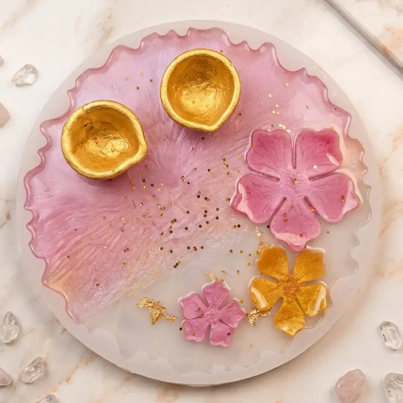 Handmade Resin Pooja Thali