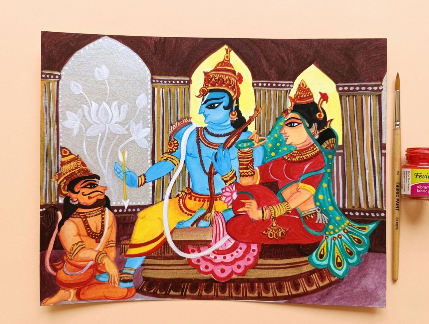 Handmade Ram Darbar Artwork