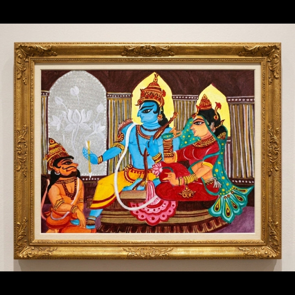 Handmade Ram Darbar Artwork